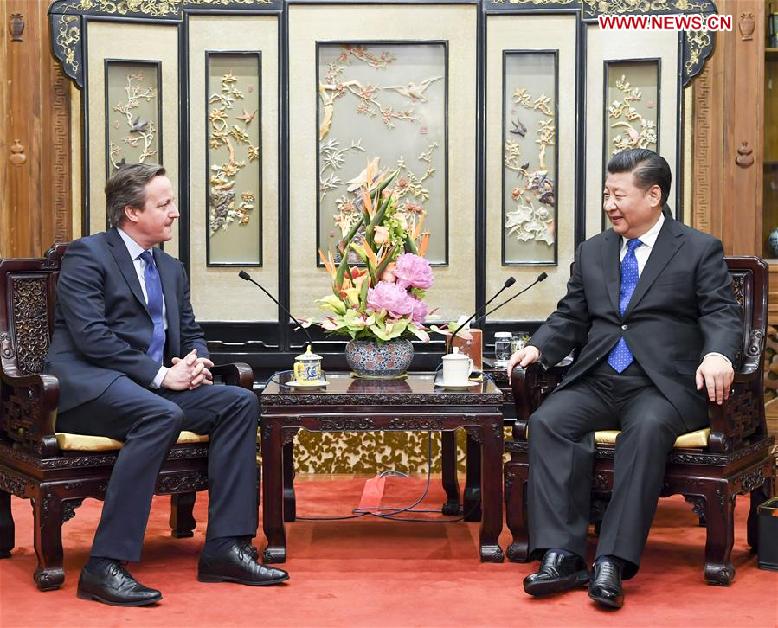 CHINA-BEIJING-XI JINPING-FORMER BRITISH PM-MEETING CN